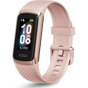OCTANDRA Active 2 VeryFit Fitness Tracker Heart Rate SpO2 Blood Oxygen Saturation Sleep Monitor Step Counter Pedometer IP68 Waterproof Activity Running Smart Watches for Men Women (ID155) (Black)
