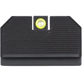 Night Fision Optics Ready Stealth .330-.353 Lower 1/3rd Night Sight Set Compatible with 17/19/34 w/RMR/507c/508t, Yellow Front Ring, Blank Rear Sight