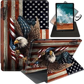FUYOCWE Case for 6.8'' Kindle Paperwhite (11th Generation,2021)+Paperwhite Signature Edition,360 Degree Rotating Swivel Stand Cover 6.8 Inch-Dragonfly Drawing
