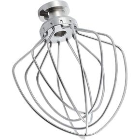 MMOBIEL 6-Wire Whip Attachment Replacement Stainless Steel Whisk Compatible with KitchenAid KitchenAid K45, KSM15, KSM110, KSM103, KSM75, KN15, and KSM90 Stand Mixer Accessories
