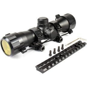TACFUN Compact 4x32 Scope + Rings + Picatinny Mount for Mossberg 500 590 835 Shotguns