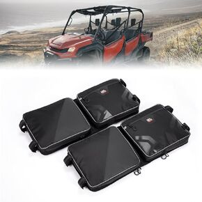 KEMIMOTO UTV Large Storage Roof Bag Compatible with Pioneer 1000 3P 6P/Polaris RZR XP 4 1000/Uforce 1000,1680D Oxford Fabric with Several Pockets Water-Resistant Overhead Storage Bags (2 Pack)