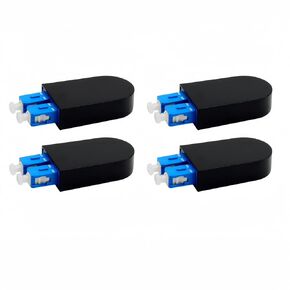 TXWTXPJ-4 Pack SC Fiber Optic Singlemode 9/125μm Loopback Adapter,Single Mode SC/UPC Fiber Optic Loopback Adapter Tester,Loopback Adapter/Test Plug for Testing Applications