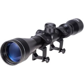 Pinty Rifle Scope 3-9x40 Duplex Crosshair R4 Reticle with 20mm Free Mounts