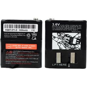 Pack of 2 Two-Way Radio Rechargeable Batteries 3.6V 1650mAh for Talkabout Motorola 53615 KEBT-071A KEBT-071-B KEBT-071-C KEBT-071-D Talkabout 5950 T4800 T4900 T5000 T5800 T9500R