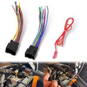 Radio Wiring Harness Adapter Compatible with 2006-2013 GM GMC Sierra Chevy Impala Buick Cadillac Install Aftermarket Stereo CD Player Receiver Wire Cable Adapter