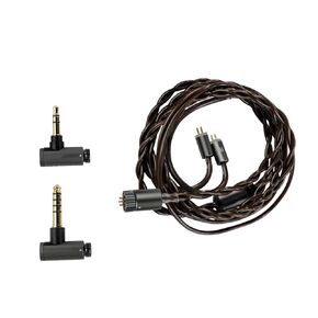 HiBy Cu4 Balance Earphone Cable Coaxial O.C.C. Litz Type4 2-in-1 Wire 4Pin-Lock Plugs 3.5mm+4.4mm Jack