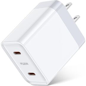 Fast Charging Android Samsung S25 Ultra Charger Dual USB C Block 25W 2 Port USB Type C Phone Power Adapter for Samsung Galaxy A24/A25/S25+/S24FE/A23/A35/A16/S24 Ultra/S24 Plus/S23FE/S22/A15/A14/A55
