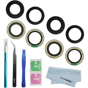 4pcs(2 Sets) New OEM Original Rear Camera Glass Lens Replacement for iPhone 13 and for iPhone 13 Mini with Adhesive Preinstalled Included Repair Tools (Not for 13 Pro Also not for 13 Pro Max)