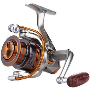 Yumoshi EF Series Fishing Spinning Reel 12 BB Whole Metal Line Cup, Smooth Reel with Graphite Body (EF6000)