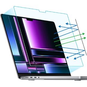 F Forito 2-Pack anti Light Screen Protector متوافق مع 2023 MacBook Pro 16 بوصة M2 Pro /M2 Max Chip Model A2780 ، واقي شاشة الكمبيوتر المحمول المضاد للوهج ومضاد الخدش