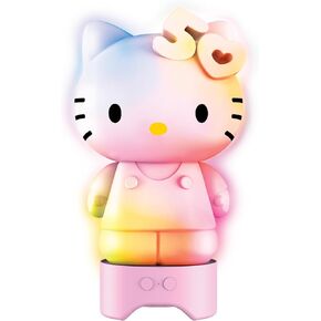 Hello Kitty 50th Anniversary Bluetooth Glowing Speaker – Multicolor LED Lights, Amplified Audio, Rechargeable Battery – Cute Portable Wireless Speaker for Kids and Fans