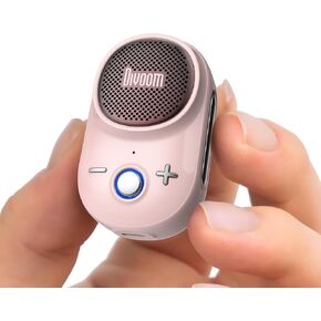 Divoom Itour-S Portable Mini Wearable Bluetooth Speaker, Big Audio and Punchy Bass,Clip-On Design, IP67 Waterproof and Dustproof,10 Hours Playtime,Speaker for Home Travel Office and Outdoors (Pink)