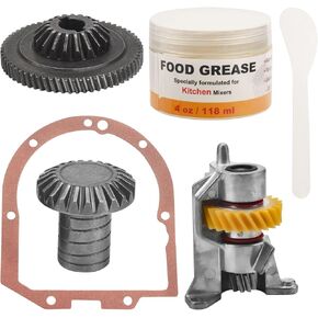 WP240309-2 240309-2 Gear Worm Drive Gear Bracket/11192794 Hub Gear/WP4162324 Case Gasket Kit 4 Oz Food Grade Grease Compatible with Kitchen-Aid Mixer Replaces 4162324 4169822 4169907 4162101