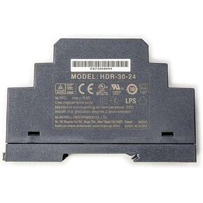 HDR-30-24 30W 24V 1.5A High-Efficiency Metal Enclosed DIN Rail Power Supply for Industrial Applications