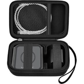 Travel Case Compatible with Iseyyox/for UCOMX Nano/for RTOPS 3 in 1 Wireless Charger/for Apple MagSafe Duo and More, Magnetic Foldable Charging Station Storage Bag (Box Only) (White)