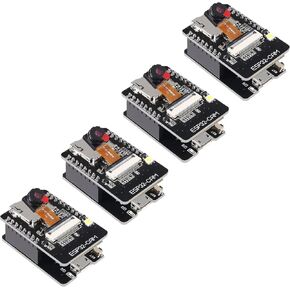 4 Set ESP32 Cam WiFi Bluetooth Development Board with OV2640 Camera Module + Micro USB to Serial Port CH340C 4.75V-5.25V Nodemcu for Raspberry Pi