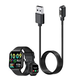 Smart Watch Charger for Togala P99 3.3Ft/100cm 2 Pin USB Portable Magnetic Charging Cable Cord for Togala P99 Smart Watch