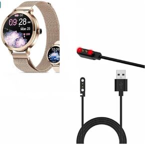 Magnetic Universal Charger for GADIXY NX7 Smart Watches, Compatible with NX7 NX19 NX17pro NX17 Smartwatch, 2 Pin Magnetic Suction