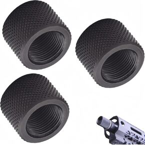 Fits 1/2x28 Thread Protector for Most .22LR .223& 5.56. Pack of 3 Thread Protector 1/2x28 Made from CNC machined Steel