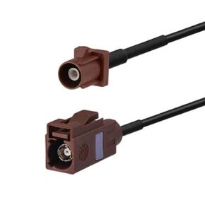 Fakra Antenna Adapter F Type Brown Male to Female Pigtail CableCar Antenna Extension Cable 5m