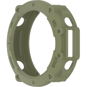 Compatible with Amazfit T-Rex Ultra Case Soft TPU Anti-Scratch Bezel Bumper Frame Protector Case Protective Shell for Amazfit T-Rex Ultra Watch Cover (ArmyGreen)
