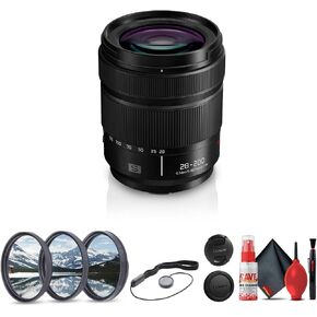 Panasonic Lumix S 28-200mm f/4-7.1 Macro O.I.S. Lens (L-Mount) (S-R28200) + Lens Filter Kit + Cleaning Kit + Lens Cap