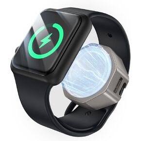 for iWatch Charger [Zinc Alloy Case] Portable Wireless Magnetic iWatch Charger Compatible USB C Charging Cable Travel Cordless Charging Dock for iWatch Ultra 2/Series SE/9/8/7/6/5/4/3/2/1
