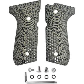 G10 Grips for Beretta 92/96 Full Size, 92 FS, m9, 92a1, 96a1, 92 INOX, Handmade Gun Grips Screws Set Included, OPS A Non-Slip Textured