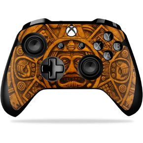 MightySkins Skin Compatible with Microsoft Xbox One X Controller - Carved Aztec | Protective, Durable, and Unique Vinyl Decal wrap Cover | Easy to Apply, Remove, and Change Styles | Made in The USA
