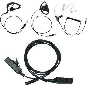 Walkie Talkie Surveillance Earpiece Headset with Mic PTT Kit Compatible with Motorola XPR3500e XPR3000 XPR3300 XPR3300e XPR3500 Two Way Radio