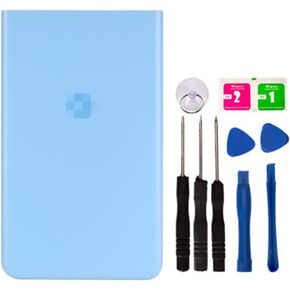 Replacement Repair Battery Back Glass Cover Back Housing for Google Pixel 8 Pro with Tape and Tools (Blue)