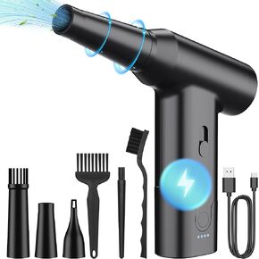 Electric Air Duster 15000000 دورة في الدقيقة ، Air Duster مضغوط قوي ، محمول للكمبيوتر والسيارة والمنزل والمكتب