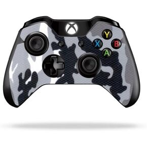 Protective Vinyl Skin Decal Skin Compatible with Microsoft Xbox One/One S Controller wrap Sticker Skins Gray Camo
