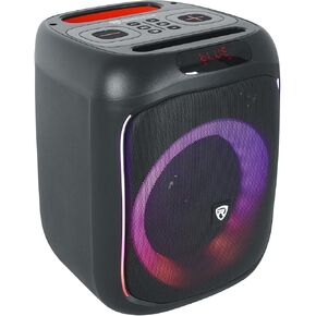 Rockville RockBox Pro V2 Portable Bluetooth Speaker, 6.5", 50W, 12-Hour Battery, LED Modes, TWS, USB/Mic, Perfect for Parties, Beach, Outdoor Events