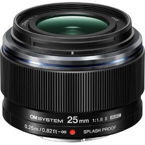 OM SYSTEM Olympus M.Zuiko Digital 25mm F1.8 II for Micro Four Thirds System Camera, Weather Proof, Compact Design, Beautiful Bokeh, Bright