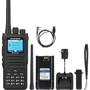 BAOFENG DM-1701A Digital Two Way Radio DMR Analog Walkie Talkie GD-77 Dual Band 5W Long Range Amateur Radio Upgrade Appearance with Programming Cable