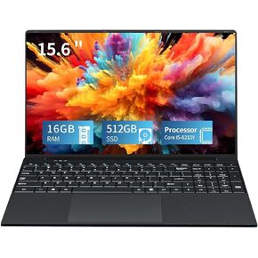 Gaming Laptop i5, 15.6 inch Laptops, Laptop Computer Up to 3.60GHZ,Traditional Laptop Computers for 16GB RAM 512GB SSD, Business Laptop with Full HD 1920X1200 Display 180 Angle Opening WIFI 5 Lap top