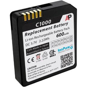 Artisan Power Replacement Battery for Vocera Communications C1000 Minibadge | 600 mAh | Best for Vocera Stryker C1000 Series | Replace Battery Number 230-063000