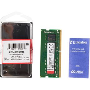 Kingston Branded Memory 16GB DDR4 3200MT/s Single Rank SODIMM KCP432SS8/16 Notebook Memory
