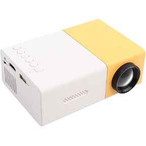 Portable Video Projector, 1080P Full HD Mini 4K Home Theater Movie Projector Support 30,000 Hrs LED Lamp Life, 1500 Lux, Compatible with HDMI/VGA/USB/TV Box/Laptop/DVD for Indoor Outdoor(US Plug)