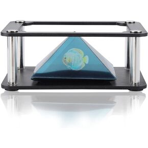 Smartphone 3D Hologram Projector, 3D Projector Stands Projector Pyramid, 360-Degree Images, for any Smartphone 3.5-6inch Mobile Smartphone Hologram(cylinder)