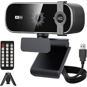 Full HD Webcam with Built-in Microphone, 1080P Video and Wide Angle Camera, Privacy Cover, for Desktop PC Laptop Computer