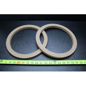 2 MDF Speaker Ring Spacer 10 INCH Wood 3/4 Thick Fiberglass Box ENCLOSE RING-10R