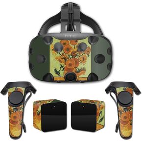 MightySkins Skin Compatible with HTC Vive Full Coverage - Van Gogh Sunflowers | Protective, Durable, and Unique Vinyl Decal wrap Cover | Easy to Apply, Remove, and Change Styles | Made in The USA