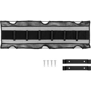 Under Desk Cable Management - Breathable & Fire Retardant Mesh - Flexible Tray - Easy Installation - Adjustable Velcro Straps