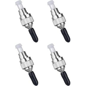 4-Pack FC Male to LC/MU Female 2.5 to1.25mm Fiber Optic Adapter Hybrid Adapter Connector for Visual Fault Locator
