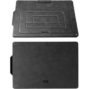 PUNCUBE Portable Lap Desk - Lap Desk with Retractable Mouse Pad, Adjustable Stand, Writing Board, Expandable Surface, and Heat Protection for Laptops and Tablets (Midnight Black)