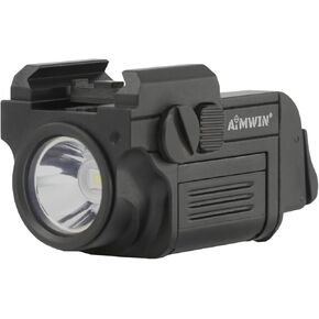 WL10 Tactical Weapon Light 900 Lumens Pistol Flashlight Compact Rail Mounted Rechargeable LED Torch Waterproof Durable High Power Handgun Light for Glock 1913