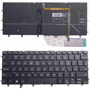Laptop Replacement US Layout Backlit Keyboard for Dell XPS 13 9343 9350 9360 Inspiron 7352 7353 7359 Black